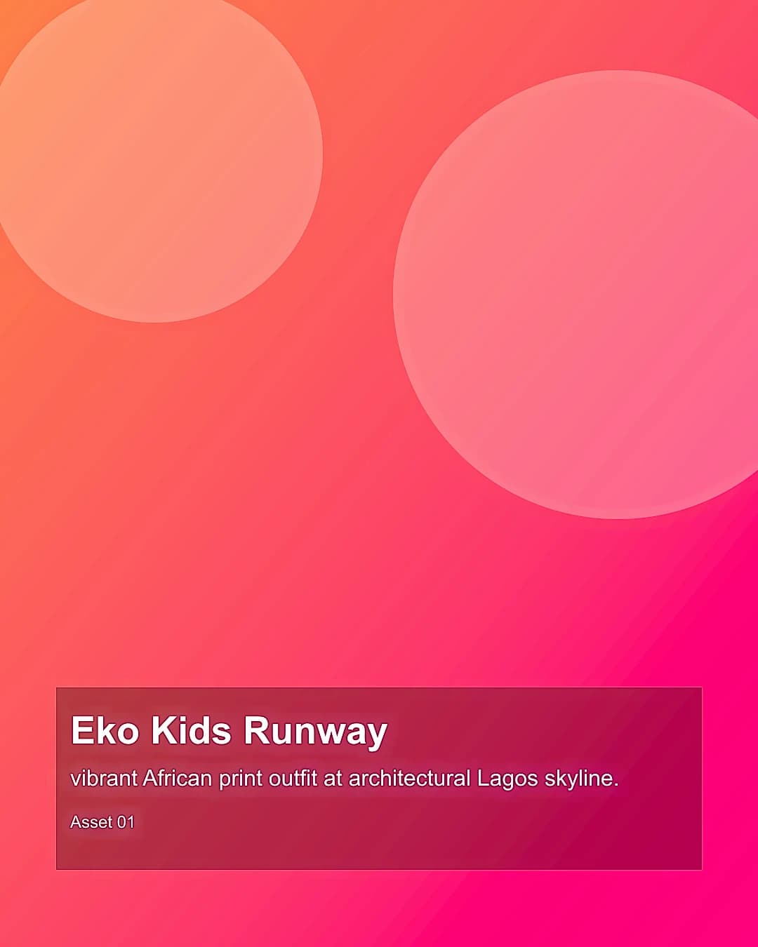 EkoKids Fashion Week model discovery placeholder